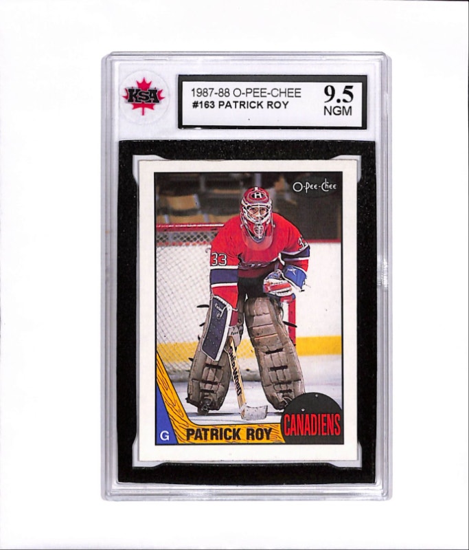1987-88 O-Pee-Chee Patrick Roy 2nd Year ROOKIE KSA 9.5 RECRUE | Arts ...