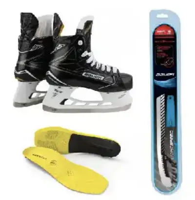 BAUER - S190 Skates, Extra Runners & Superfeet - SIZE JR. 3.5 D, View more
