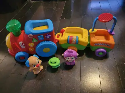 Fisher price laugh and learn puppy's smart train, View more