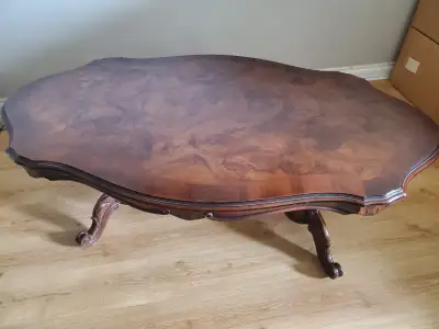 Elegant Oak Wood Coffee Table, View more