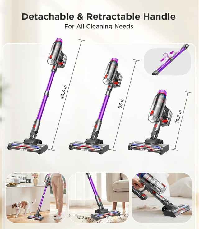 Cordless Stick Vacuum Cleaner 550W in Vacuums in Edmonton - Image 4