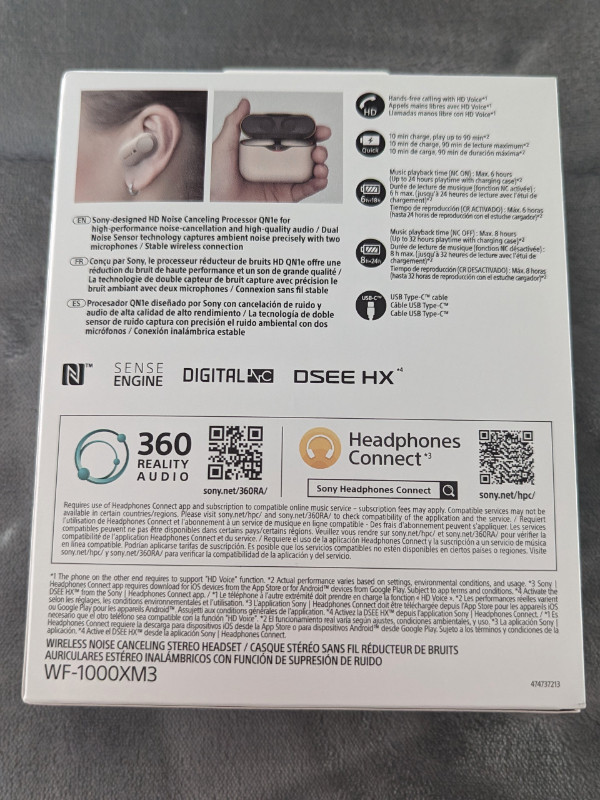 Sony Écouteur / Headphones Bluetooth WF-1000XM3 dans Écouteurs  à Longueuil/Rive Sud - Image 2