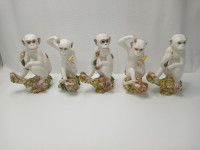 Vintage Made in Italy Abigail's Ceramic Monkeys