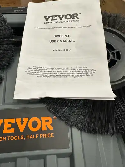 Keep your spaces spick-and-span with this Vevor Sweeper, model S13-001A. This robust sweeper feature...
