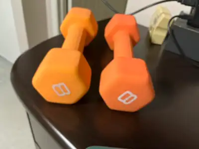 Hex 8 lbs dumbbell excercise, View more