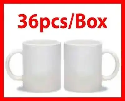 The High Quality 11oz white sublimation coffee mugs are built with heat transfer ready coating for h...