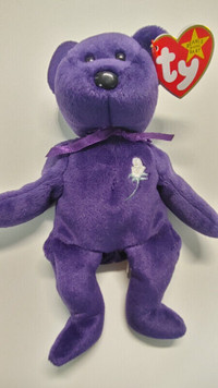 Ty Purple Princess Diana Beanie Baby