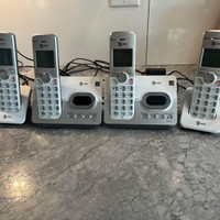 4 téléphones at&t sans fil