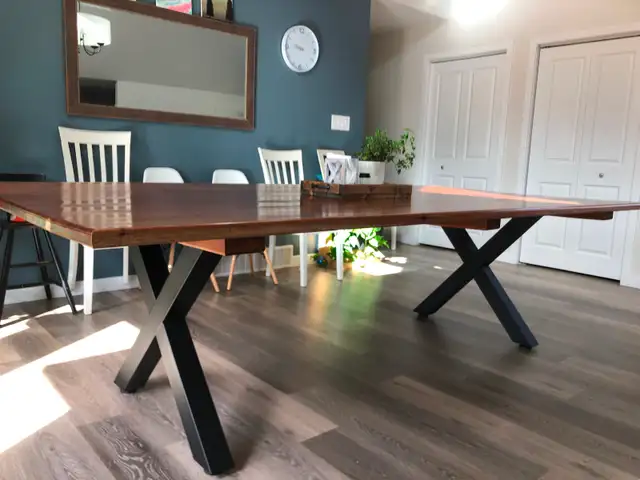 X-Large Harvest Table- solid wood in Dining Tables & Sets in Winnipeg - Image 4