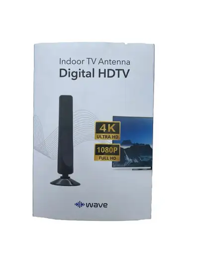 Enhance your home entertainment with this new Wave indoor TV antenna, designed for digital HDTV and...