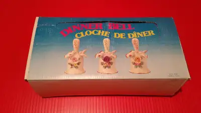 75 vintage Porcelain Wedding Diner Bell  Toast Dove Rose, View more