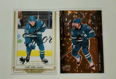 Etobicoke PickUp x2 San Jose Sharks Hockey Cards Mint, View more