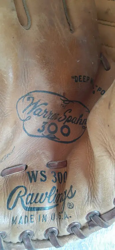 MLB-1962 Rawlings WS300 Warren Spahn LHT BASEBALL MITT (Ltd.run), View more