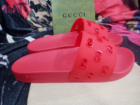 Gucci slides slippers size 11 new with box####