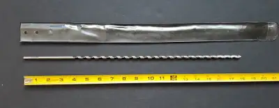 New ¼ in x 18 in Auger Wood Drill Bit w Screw Thread Starter Tip, View more