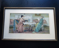 Framed Victorian Print‏