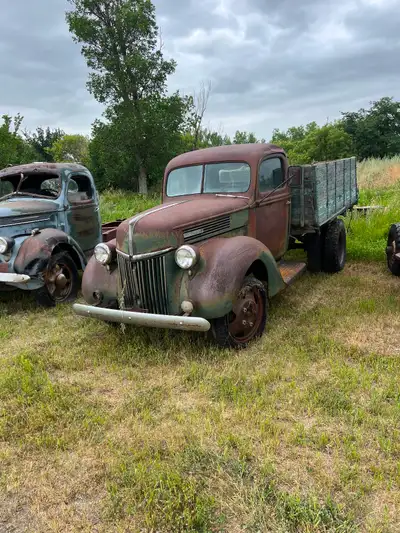 Solid and complete with original running gear. Non running but rolls for loading, bring a trailer. L...