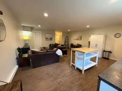 One bedroom fully furnished walkout basement suite with 4 piece bathroom for rent in quiet neighbour...