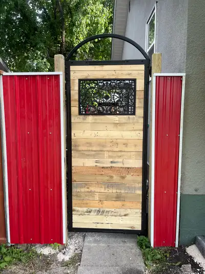 Metal Gate Frame with Aluminum Cast Window , View more