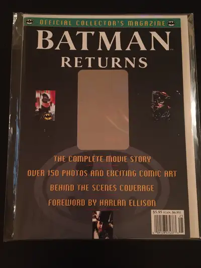 Official Batman Returns “1991” Collector’s Magazine Unopened And Still In Plastic Mint Condition