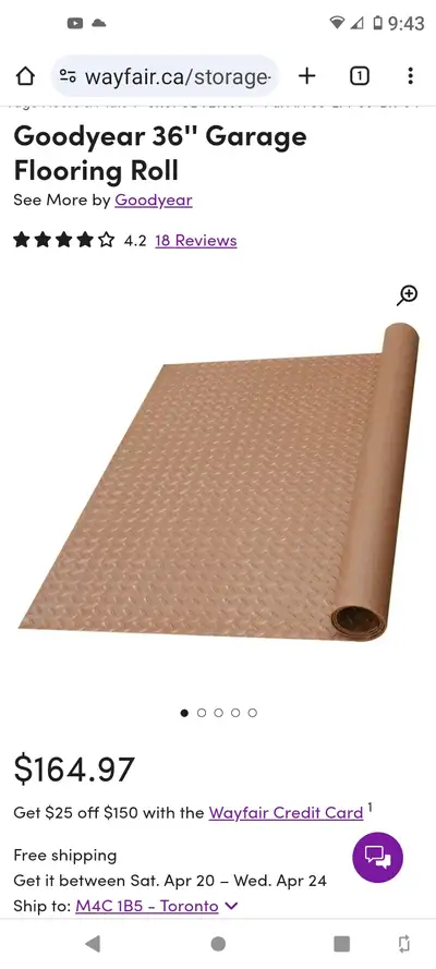 GoodYear 3' x 10 Roll of Garage Flooring , View more