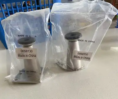 Brand new! 2 Heavy Duty Baseboard Chrome Door Stops, View more