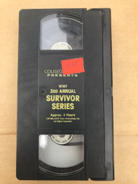 Wrestling VHS Video - 3rd Annual Survivor Series - 1989