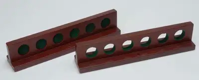 Wooden pool cue rack Support baguette billard mural brun en bois, View more