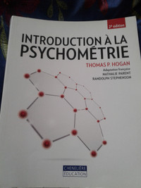 Introduction à la psychométrie 2° édition