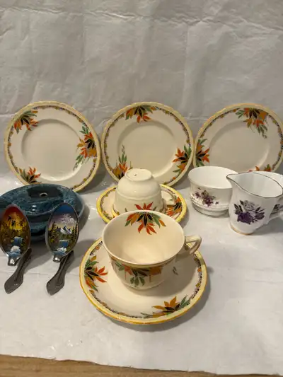 A mix of vintage dining ware, View more