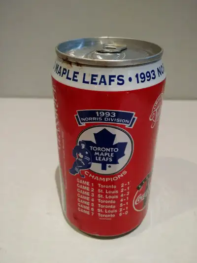 Coca-Cola/Toronto Maple Leafs collectors I have 1 Coca-Cola Classic Toronto Maple Leafs 1993 Norris...