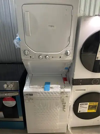 GE GUD24ESMMWW Laundry Center Electric Dryer & Washer, View more