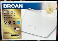 Broan® 150 CFM Ventilation Fan with White Grille, 1.4 Sones; ENE