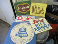 1970s FOLK ART HANDMADE WOOD SIGNS $5 EA. COTTAGE DECOR