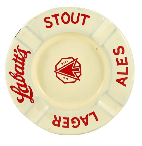 Labatt's Stout Lager Ale Trademark Logo Vintage 1920's Ash Tray in Arts & Collectibles in Markham / York Region - Image 2