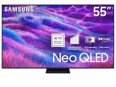 Samsung 55" 4K UHD HDR Neo QLED Tizen Smart TV, View more