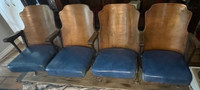Four Vintage Theatre Chairs