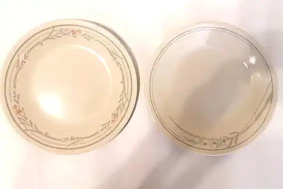 2 CORELLE GLASS PLATES FROM USA
