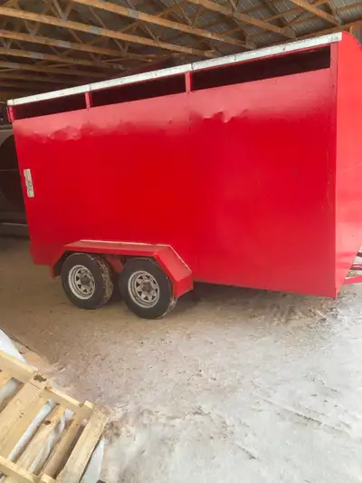 Selling livestock trailer because bought a new one. Nothing wrong with this , always kept inside. As...