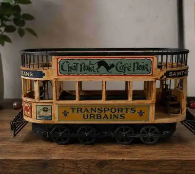 Vintage French double-decker trolley, View more