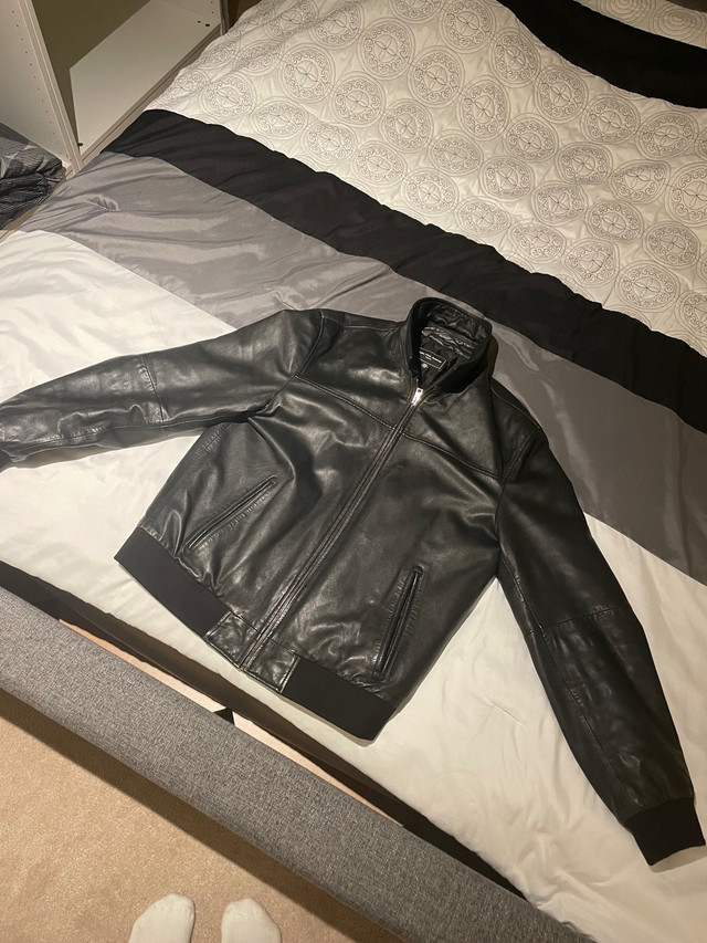 SAKS fifth leather jacket in Men's in City of Toronto - Image 3