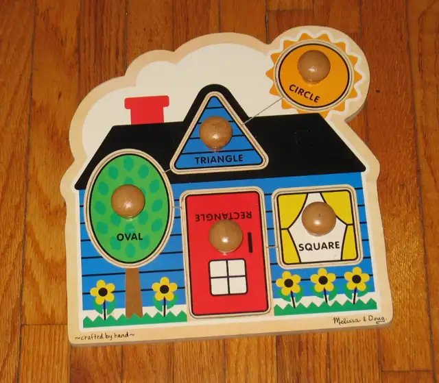 Melissa and Doug  2 Jumbo Knob Wooden Puzzles in Toys in Norfolk County - Image 2