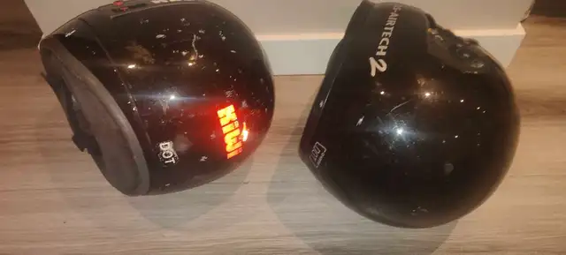 Two old moto helmets xxl and m size all 15$ in Other in Edmonton - Image 5