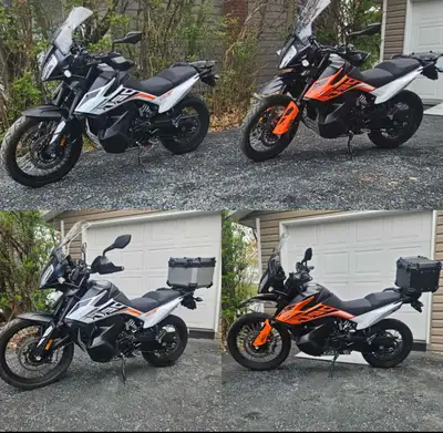 790 ktm adventure bikes, low milage (9500km on white/ 10500 km orange) both bikes are in great condi...