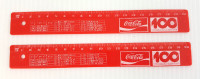 Vintage Coca-Cola 100 Centennial Celebration Rulers