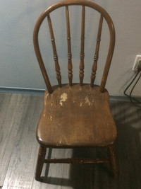 2 Solid wood chairs