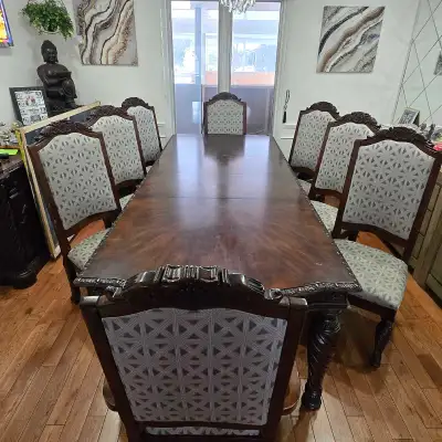 ​ STUNNING 10 - PIECE LUXURY DINING SET &  BUFFET , View more