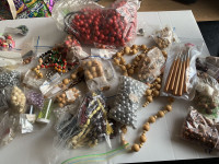 Assorted lot of beads for arts and craft 