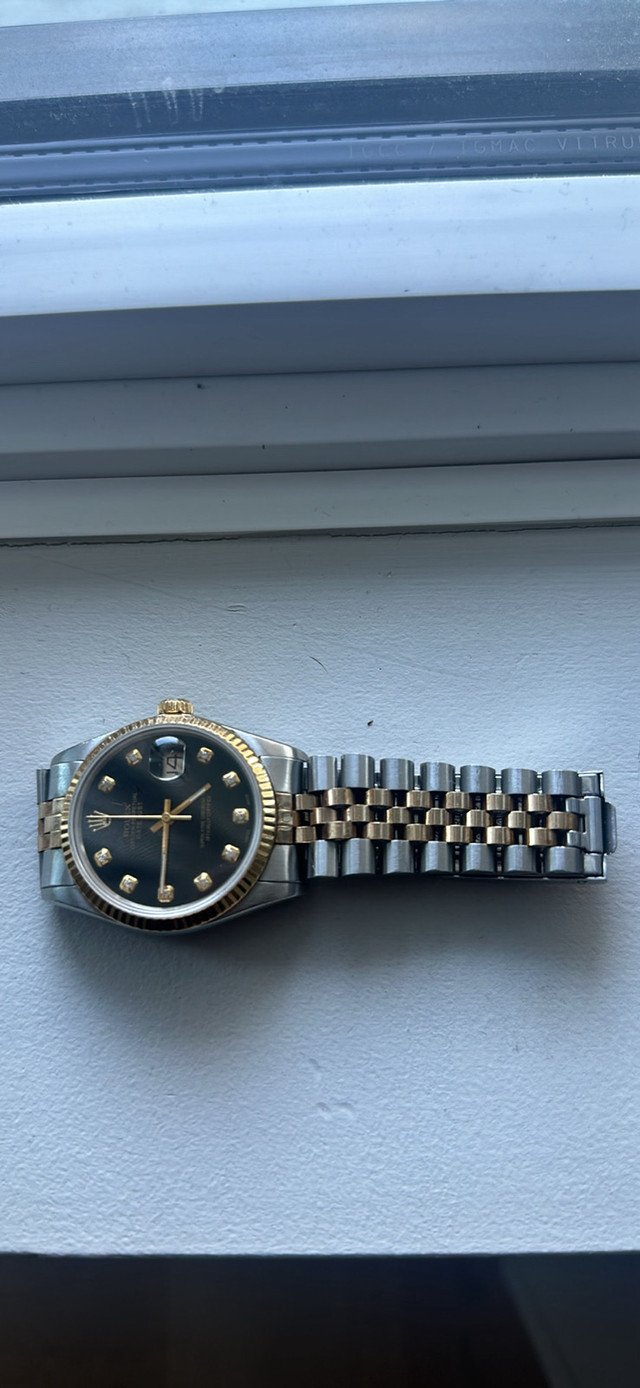 36mm datejust Rolex watch in Jewellery & Watches in Burnaby/New Westminster