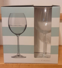 Wine glasses, new in box